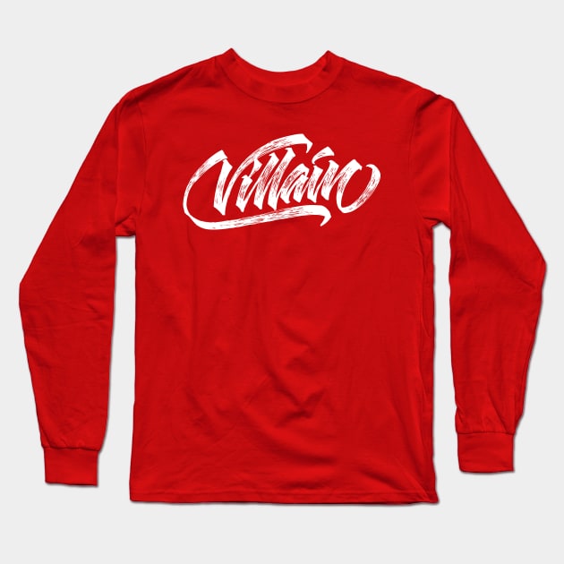 Villain White Long Sleeve T-Shirt by Already Original